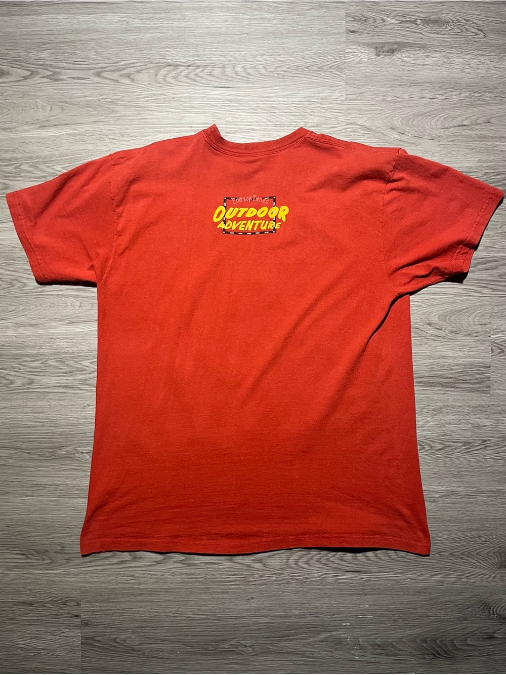 90s Looney Tunes Novel Teez 1996 outdoor adventure double sided graphic shirt  - Picture 6 of 9